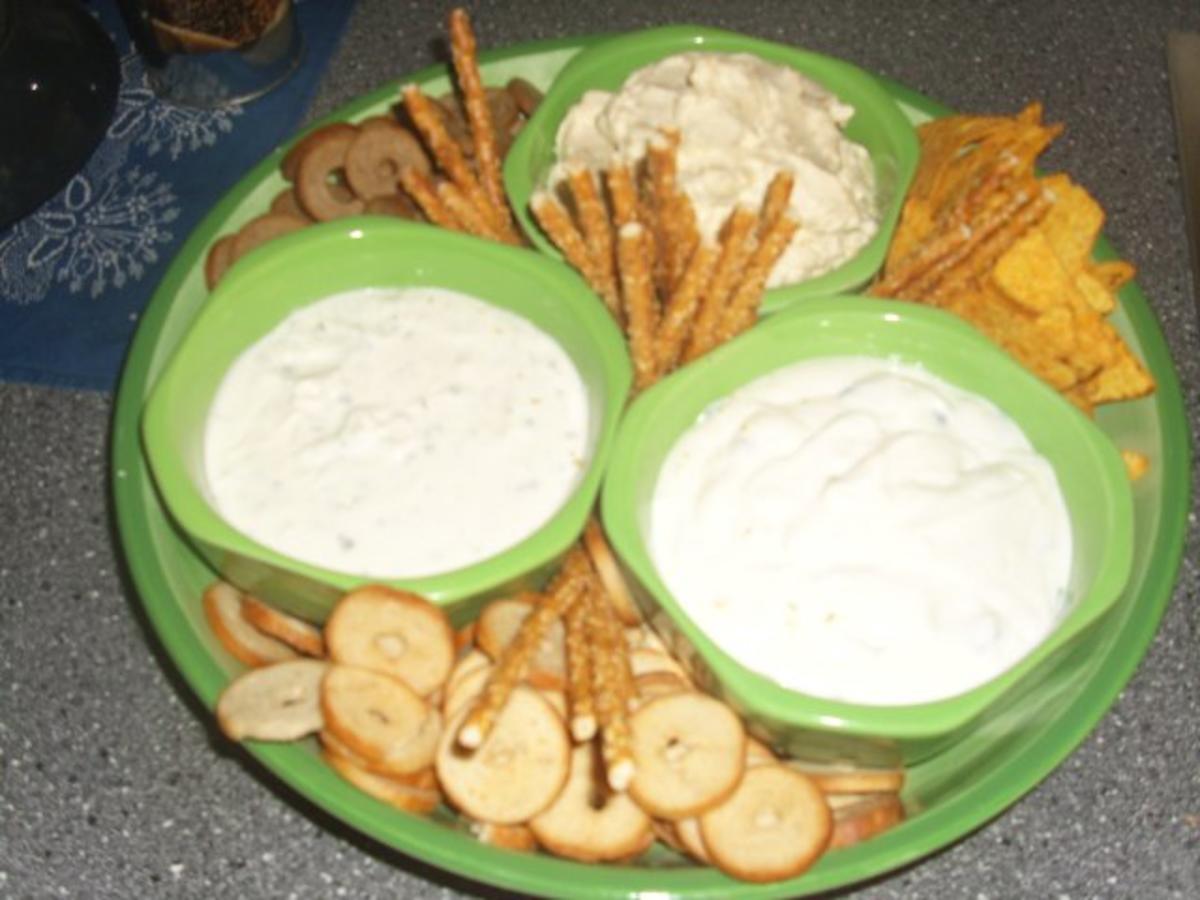 Knabberplatte mit Dips - Rezept - Bild Nr. 2