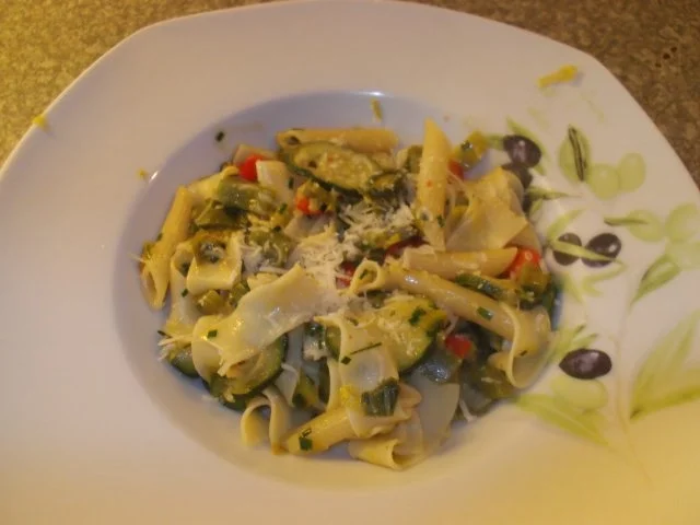 Pasta-Gemüsepfanne - Rezept