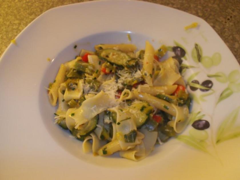 Pasta Gemüsepfanne - einfach - 175 kcal/100g