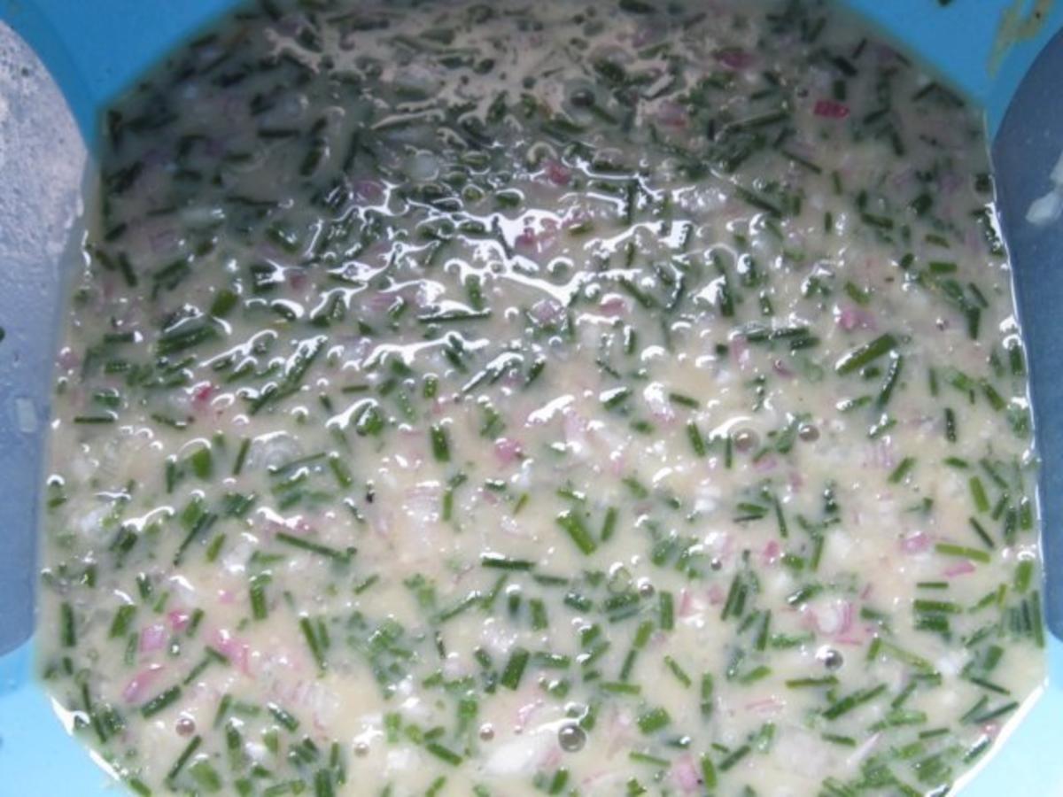 Rostbratwurst-Kartoffel-Salat mit Champignons - Rezept - Bild Nr. 4