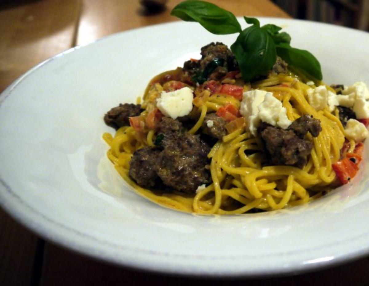 Spaghetti mit Lammhack und Paprika - Rezept - Bild Nr. 2