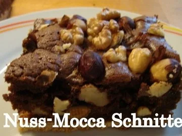 Nuss-Mokka-Schokoschnitten - Rezept