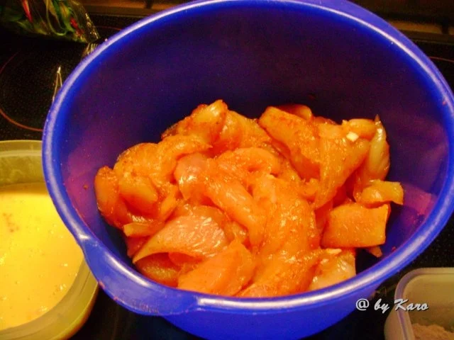 Geflügel: Zartes Hähnchenfilet in einer Kartoffelchips Panade - Rezept - Bild Nr. 2