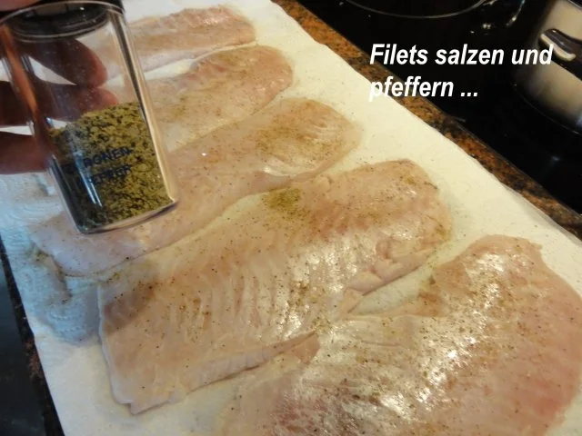 Rezept: Fisch: ROTBARSCHFILET gebacken Bild Nr. 3 Fisch: ROTBARSCHFILET gebacken - Rezept - Bild Nr. 3