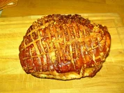 Schinkenkrustenbraten - Rezept