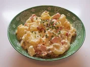Kartoffelsalat mit Speck und Paprika - Rezept