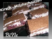 BiNe` S KIRSCH - MILCHSCHNITTEN - Rezept