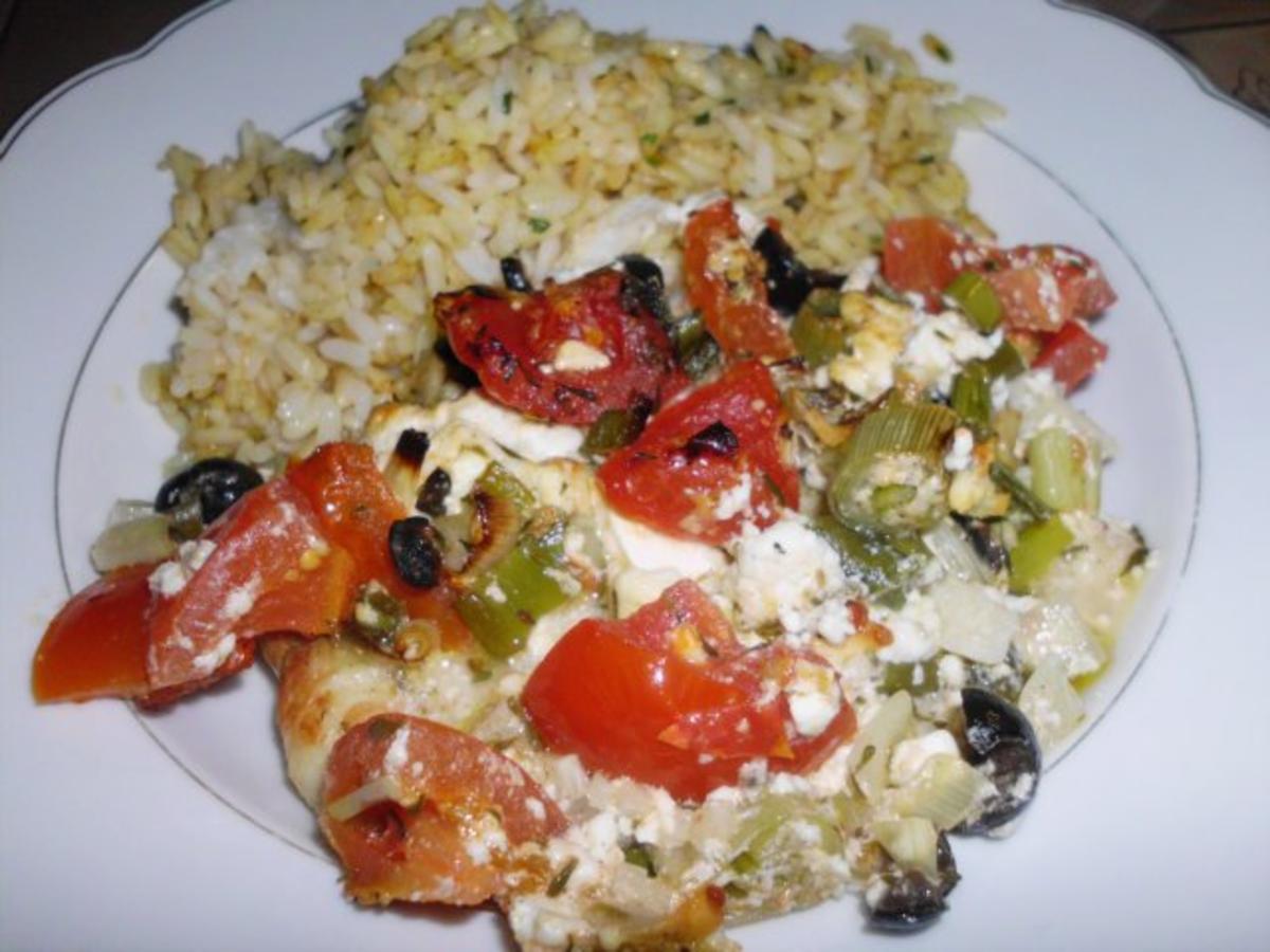 Steinbeisser mit Schafskäse überbacken - einfach - 115 kcal/100g