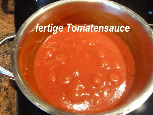 Rezept: Sauce: schnelle TOMATENSAUCE Bild Nr. 3 Sauce: schnelle TOMATENSAUCE - Rezept - Bild Nr. 3