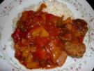 Paprikagemüse mit Hackbällchen - Rezept