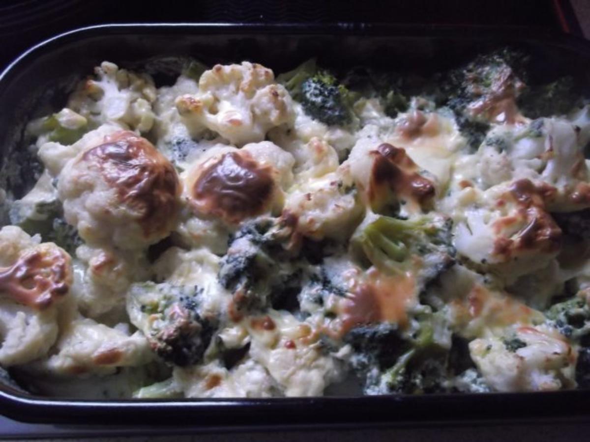 Bilder für Blumenkohl-Broccoli-Gratin Rezept