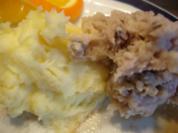 Zweierlei Kartoffelstampf mit Meerrettich - Rezept