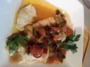 Seewolf an eiskalter Chili-Limonen-Sauce - Rezept