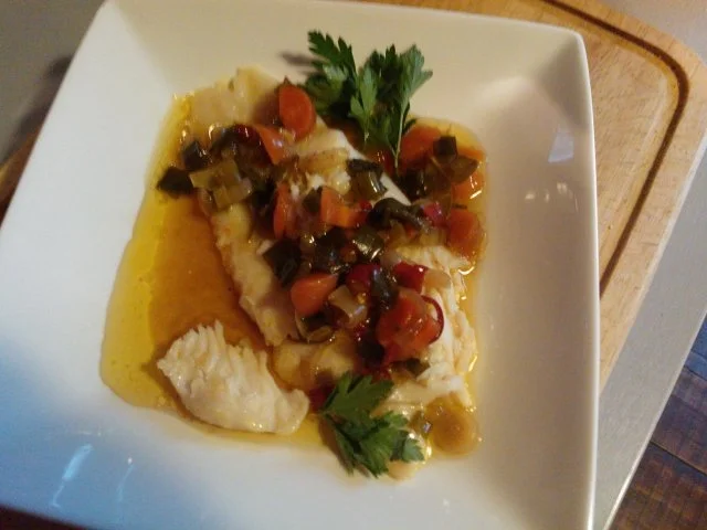 Rezept: Seewolf an eiskalter Chili-Limonen-Sauce Bild Nr. 2 Seewolf an eiskalter Chili-Limonen-Sauce - Rezept - Bild Nr. 2