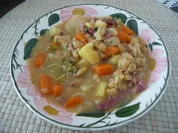 Süppchen : Erbsensuppe aus dem Wok - Rezept