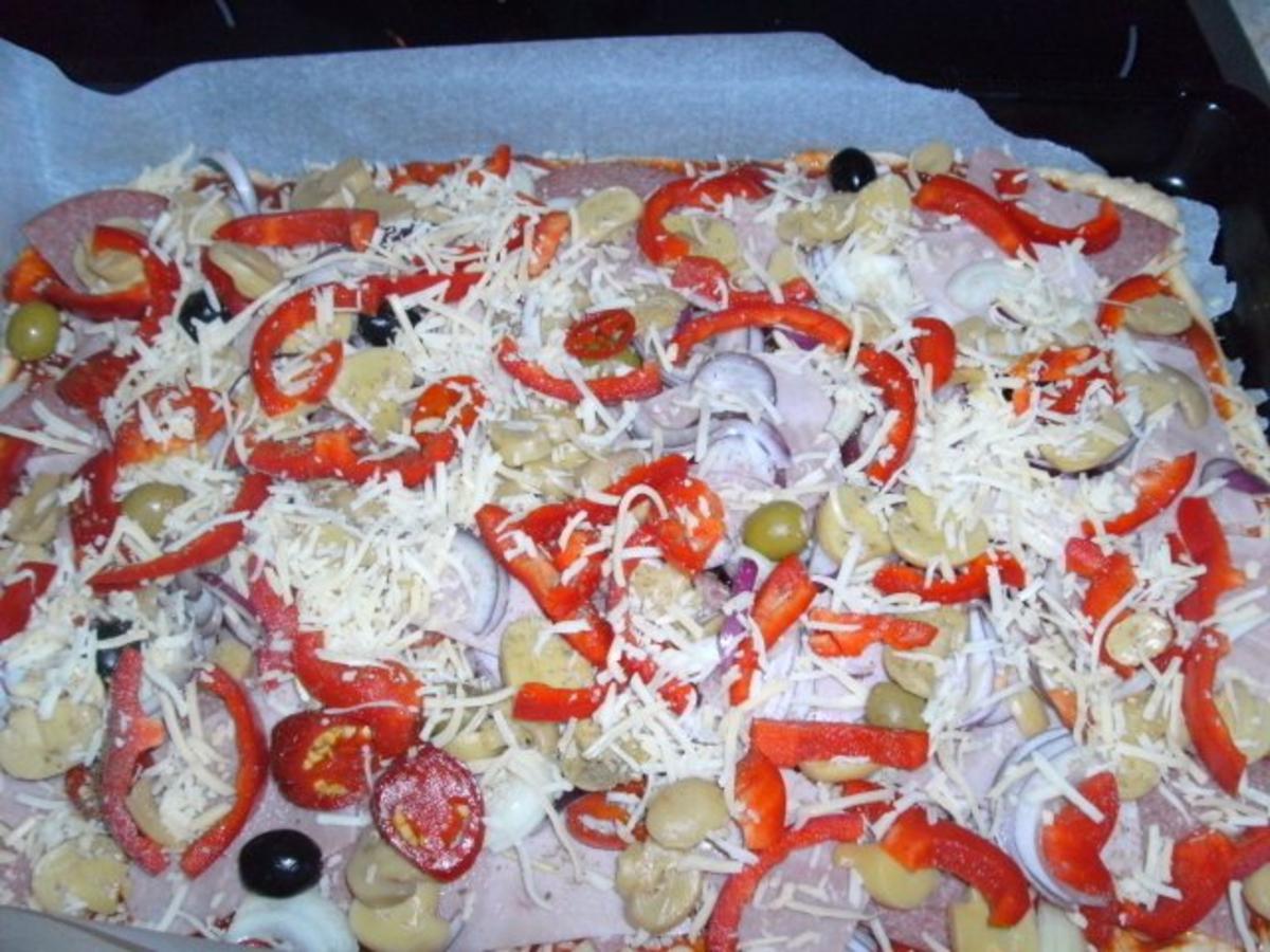Pizza mit Quark-Öl-Teig - Rezept - Bild Nr. 14