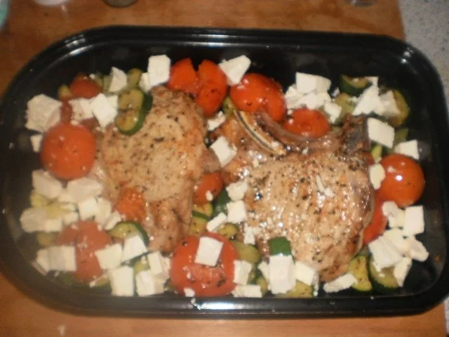 Rezept: Ofenkoteletts mit Sommergemüse Bild Nr. 13 Ofenkoteletts mit Sommergemüse - Rezept - Bild Nr. 13