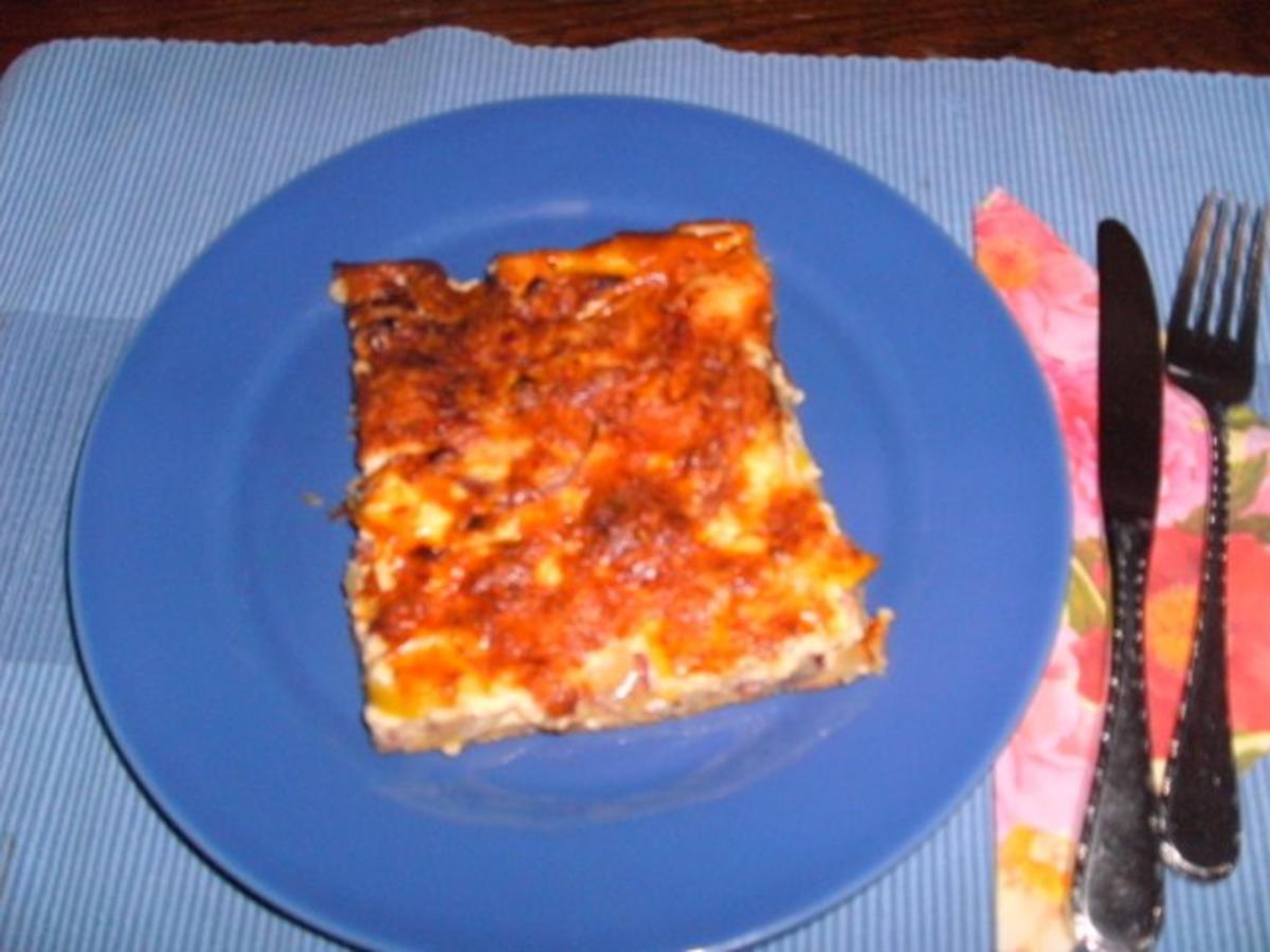 Quiche mit Porree, Käse - Rezept