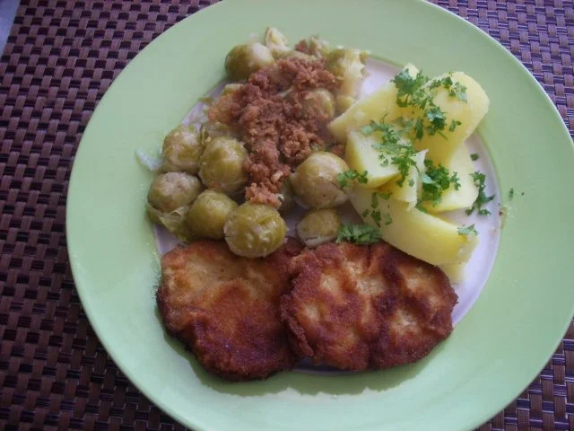 Minischnitzel mit Rosenkohl - Rezept - Bild Nr. 7