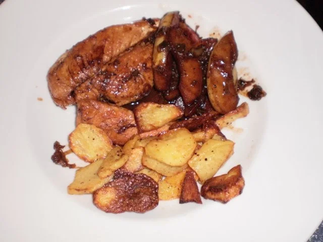 Hähnchenbrustfilet in Apfel-Balsamico-Soße - Rezept