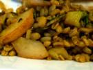 Curry-Ebly mit geröstetem Fenchel und Birnen - Rezept