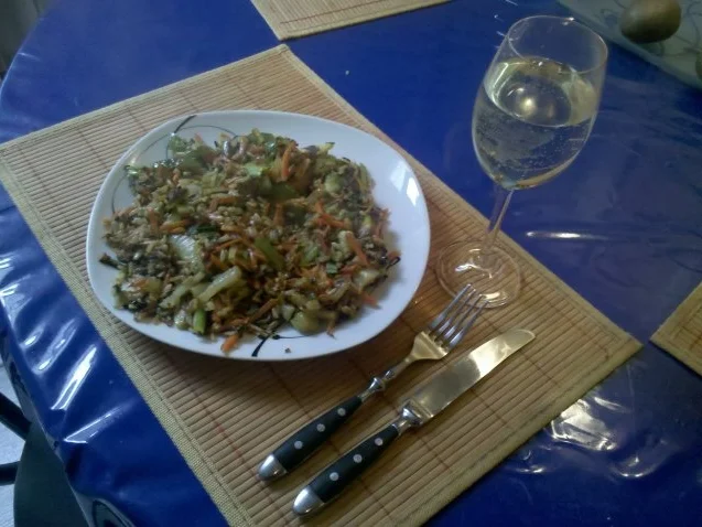 Vegetarisch: Pikante Reis-Gemüsepfanne - Rezept - Bild Nr. 7