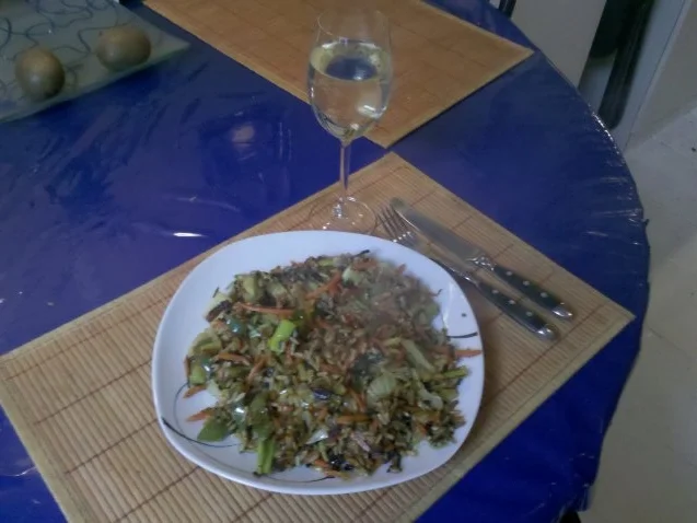 Vegetarisch: Pikante Reis-Gemüsepfanne - Rezept - Bild Nr. 8