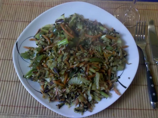 Vegetarisch: Pikante Reis-Gemüsepfanne - Rezept - Bild Nr. 9