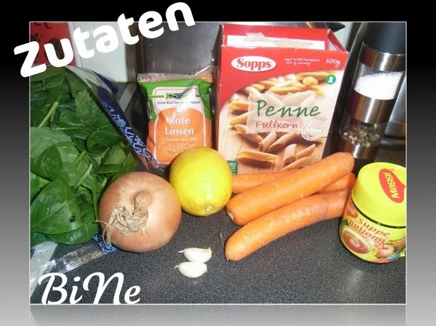 BiNe` S PENNE MIT LINSEN - GEMUESE - Rezept - Bild Nr. 2