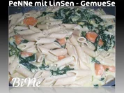 Rezept: BiNe` S PENNE MIT LINSEN - GEMUESE BiNe` S PENNE MIT LINSEN - GEMUESE - Rezept