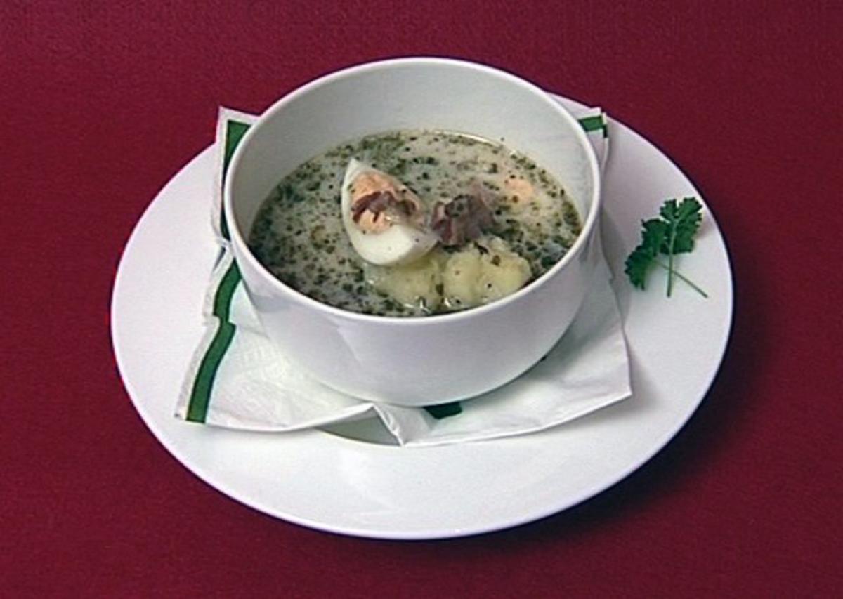 Saure Roggenmehlsuppe (Kim Gloss) - Rezept Von Einsendungen Das
perfekte Promi Dinner