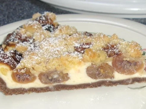 Quarkkuchen mit Stachelbeeren und Streuseln - Rezept - Bild Nr. 5