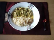 asiatische Hähnchenbrustfilets mit Jasminreis - Rezept