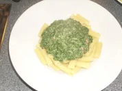 Pasta mit Spinat und Ziegenfrischkäse - Rezept