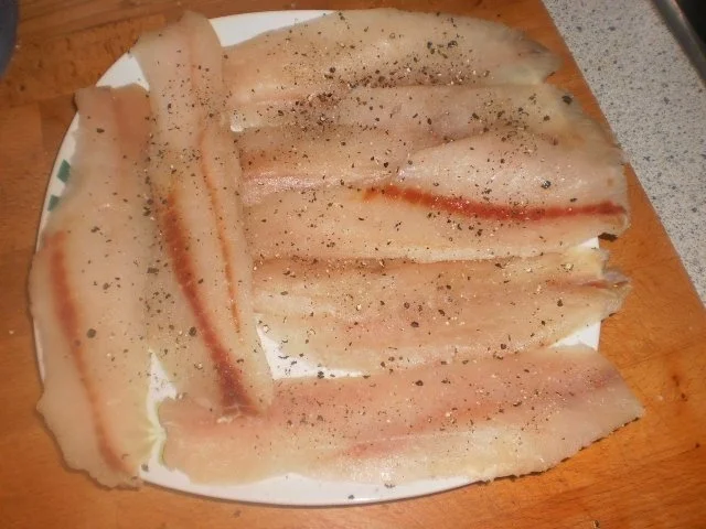 Rezept: Rotbarschfilet auf Porree und Senfsauce Bild Nr. 3 Rotbarschfilet auf Porree und Senfsauce - Rezept - Bild Nr. 3