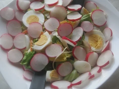 Radieschen und mehr, mit wildem Dressing - Rezept - Bild Nr. 2