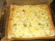 Pizza mit Zucchini und Gorgonzola - Rezept
