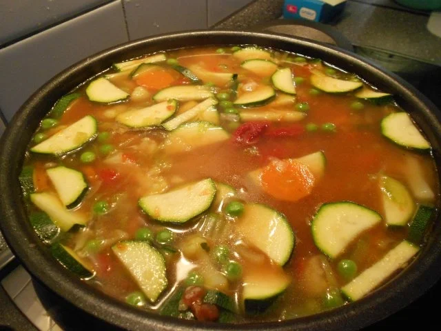 Italienische Gemüsesuppe Minestrone Vegetarisch - Rezept - Bild Nr. 26