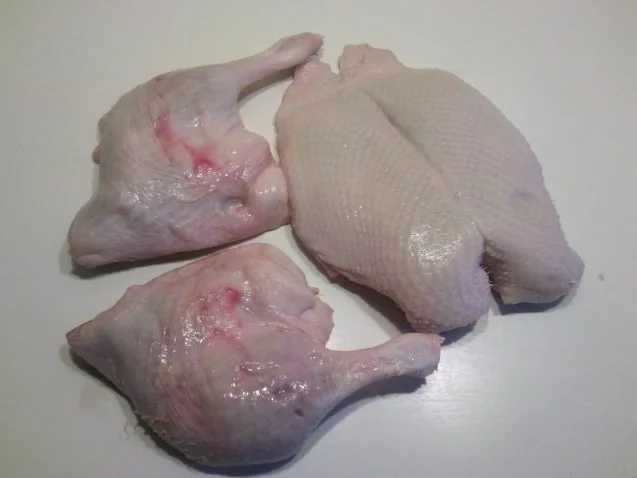 Geflügel: Schlemmerente mit Gorgonzola-Zucchinisoße und Lachsnudeln - Rezept - Bild Nr. 5