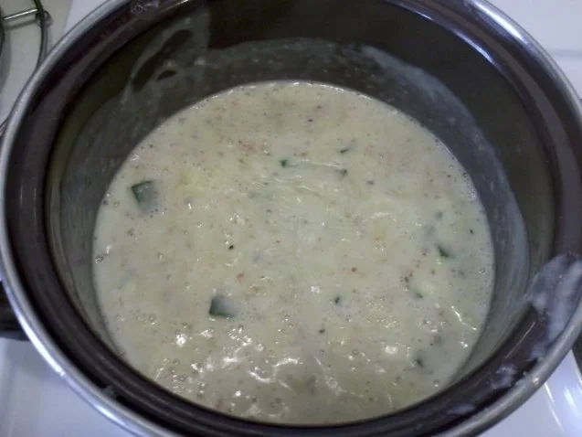 Geflügel: Schlemmerente mit Gorgonzola-Zucchinisoße und Lachsnudeln - Rezept - Bild Nr. 12