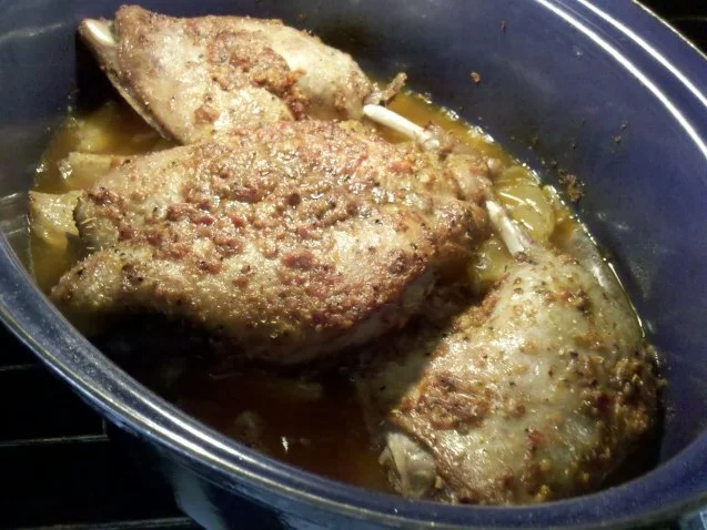 Geflügel: Schlemmerente mit Gorgonzola-Zucchinisoße und Lachsnudeln - Rezept - Bild Nr. 13