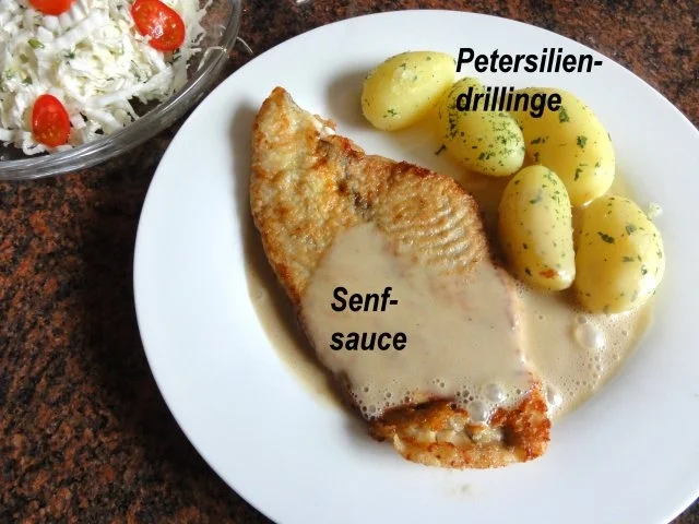 Rezept: Fisch: SCHOLLENFILET an Senfsauce Bild Nr. 8 Fisch: SCHOLLENFILET an Senfsauce - Rezept - Bild Nr. 8