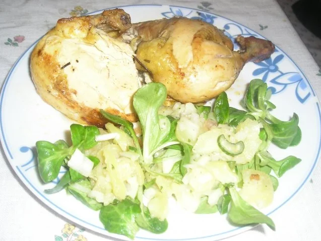 Brathendl mit Rosmarin und Knoblauch - Rezept