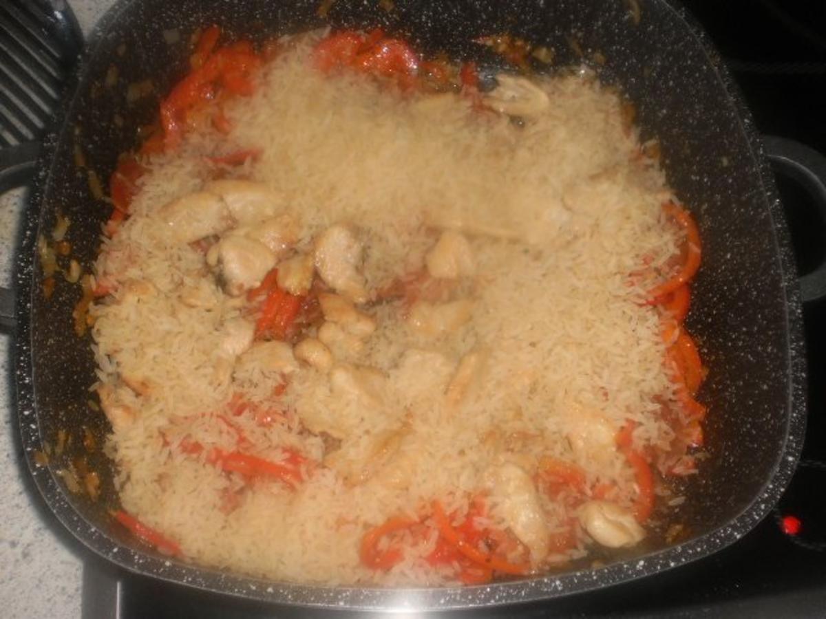 Hähnchen-Reis-Topf mit Chorizo - Rezept - Bild Nr. 12