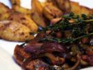 Deftige Wurstpfanne mit Paprika-Kartoffeln aus dem Ofen - Rezept