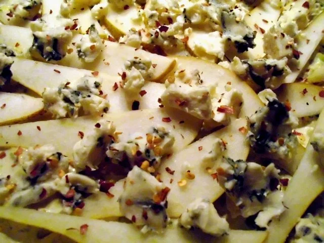 Rezept: Blätterteigtarte mit Lauch Birne und Roquefort Bild Nr. 5 Blätterteigtarte mit Lauch Birne und Roquefort - Rezept - Bild Nr. 5