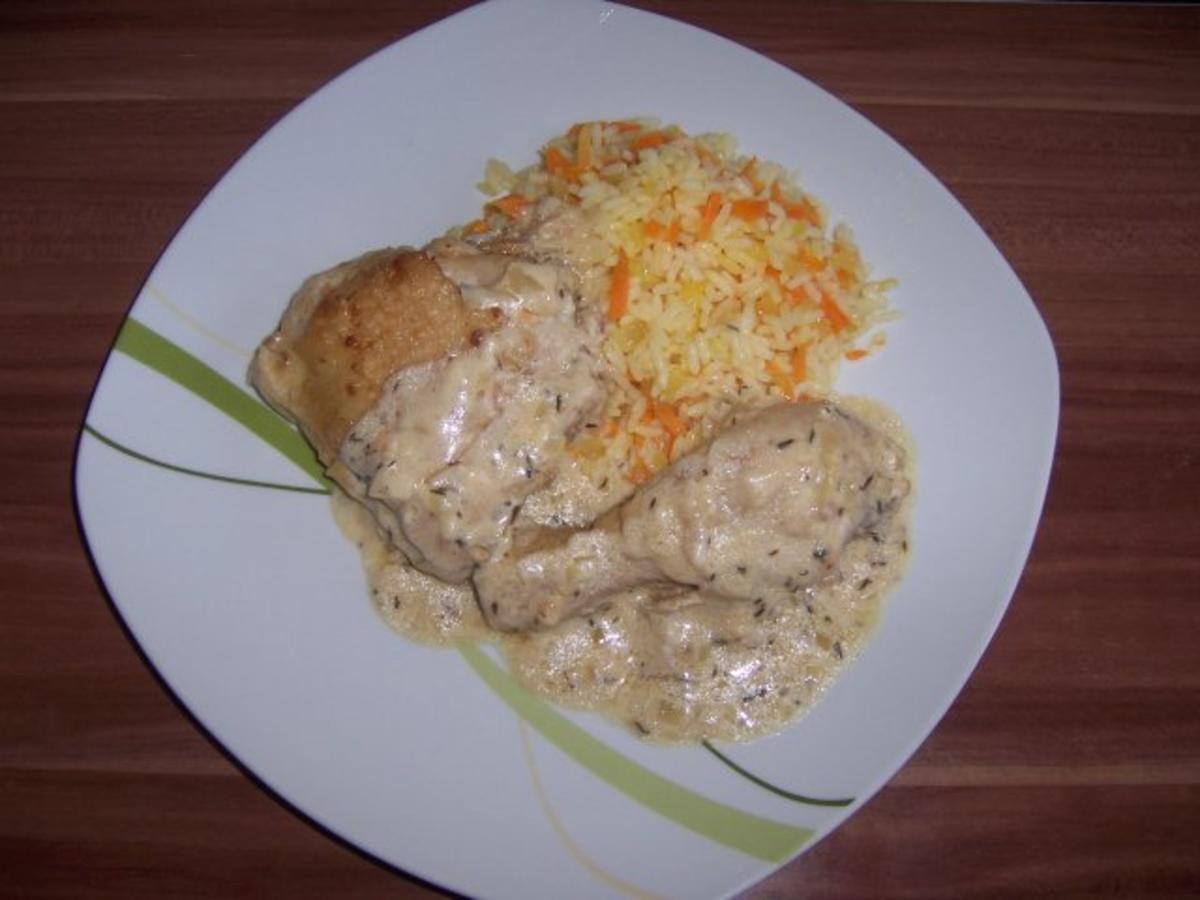 Hähnchenschenkel in Ingwer - Zitronen - Sauce - Rezept - kochbar.de