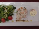 Rezept: Joghurtforellen-Terrine mit Salat Joghurtforellen-Terrine mit Salat - Rezept