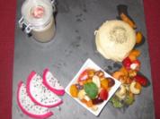 Bayerisch Creme meets Obstsalat - Rezept
