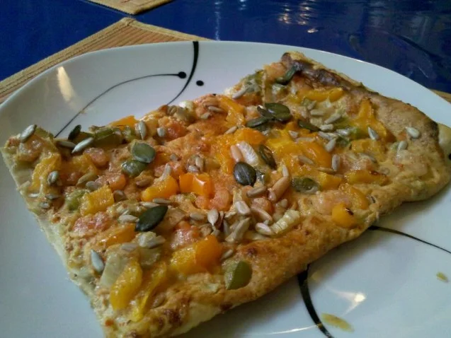 Flammkuchen: Pikanter Garnelen-Flammkuchen â la Gudrun - Rezept